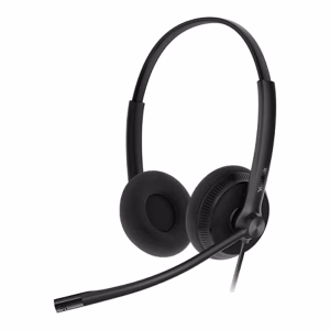 Yealink YHS34 Lite Dual Wired Headset with QD to RJ Port