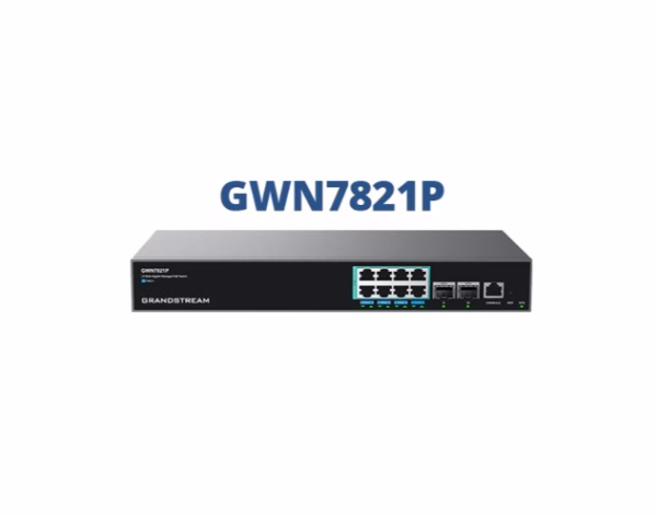 Grandstream GWN7821P Enterprise Layer 3 Managed Multi-Gigabit PoE Network Switch