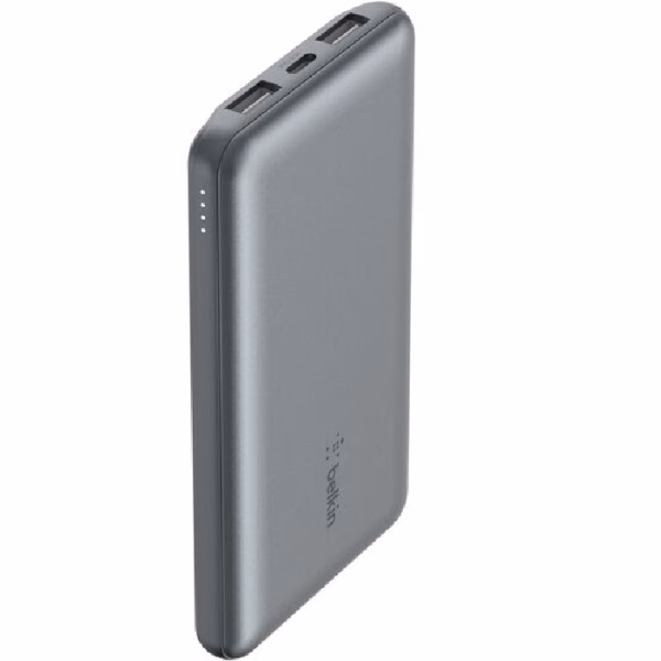 Belkin BoostCharge Power Bank 10K (3 Port) - Space Grey (BPB011btGY)