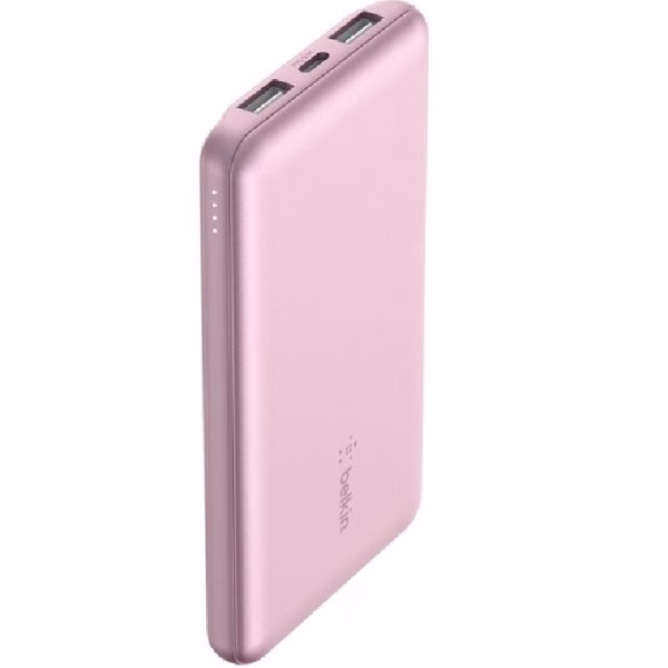 Belkin BoostCharge Power Bank 10K (3 Port) - Pink (BPB011btPK)