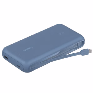 Belkin BoostCharge Power Bank 20K With Integrated Cable - Blue(BPB024fqBL)
