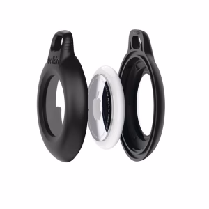 Belkin Waterproof Secure Holder with Key Ring for AirTag (Pack of 1) - Black(MSC013btBK)