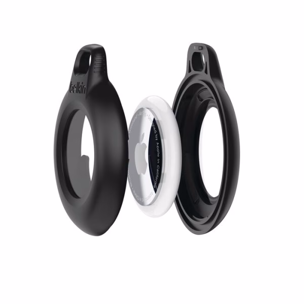 Belkin Waterproof Secure Holder with Key Ring for AirTag (Pack of 1) - Black(MSC013btBK)