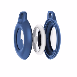 Belkin Waterproof Secure Holder with Key Ring for AirTag (Pack of 2) - Blue (MSC014btBL)