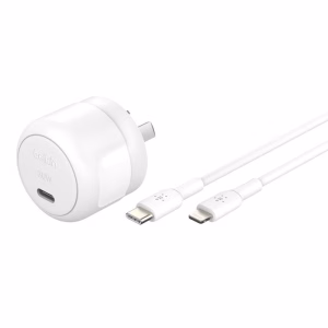 Belkin BoostCharge Compact USB-C Wall Charger 30W - White (WCA008au1MWH-B5)