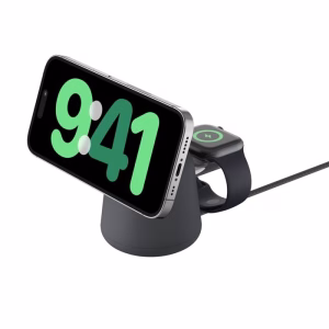 Belkin BoostCharge Pro 2-in-1 Wireless Charging Dock 15W With Qi2 - Black (WIZ027auH36)