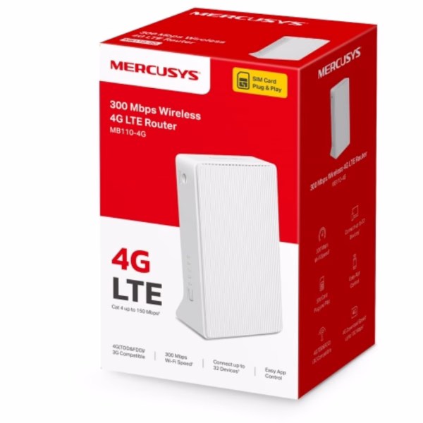 Mercusys MB110-4G 300 Mbps Wireless N 4G LTE Router