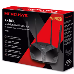 Mercusys MR80X AX3000 Dual-Band Wi-Fi 6 Router