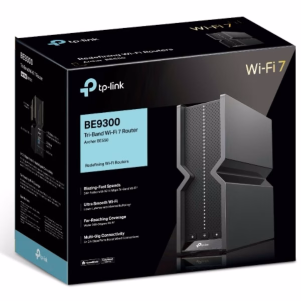 TP-Link Archer BE550 BE9300 Tri-Band Wi-Fi 7 Router