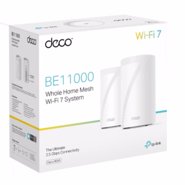 TP-Link Deco BE65(2-pack) BE11000 Whole Home Mesh