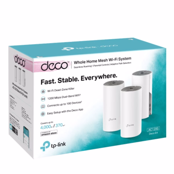 TP-Link Deco E4(3-pack) AC1200 Whole Home Mesh