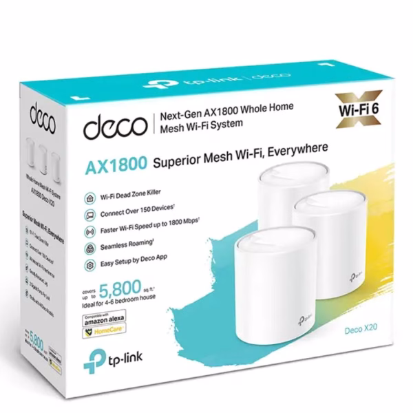 TP-Link Deco X20(3-pack) AX1800 Whole Home Mesh
