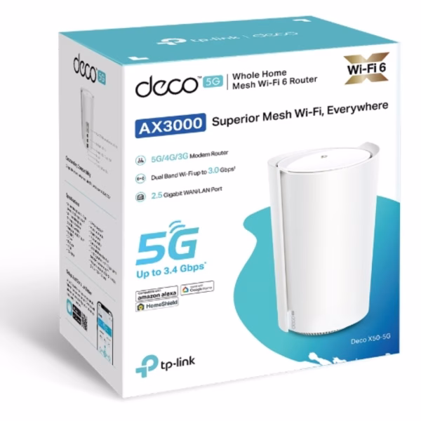 TP-Link Deco X50-5G(1-pack) 5G AX3000 Whole Home Mesh
