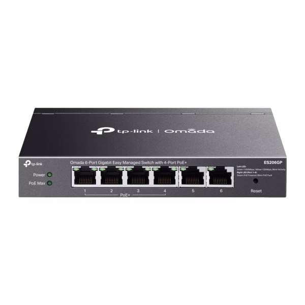 TP-Link ES206GP Omada 6-Port Gigabit Easy Managed Switch