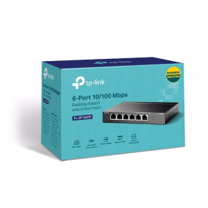 TP-Link TL-SF1006P 6-Port 10/100Mbps Desktop Switch