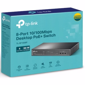 TP-Link TL-SF1008P 8-Port 10/100Mbps Desktop Unmanaged Switch