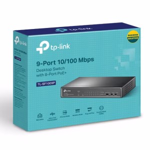 TP-Link TL-SF1009P 9-Port 10/100Mbps Desktop Switch