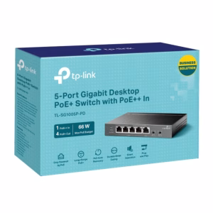 TP-Link TL-SG1005P-PD 5-Port Gigabit Desktop PoE+ Switch