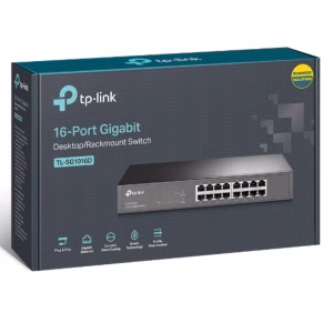 TP-Link TL-SG1016D 16-Port Gigabit Desktop/Rackmount Unmanaged Switch