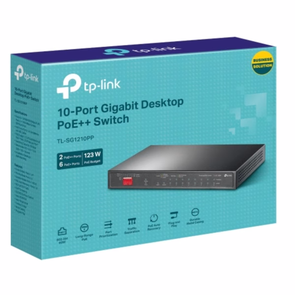 TP-Link TL-SG1210PP 10-Port Gigabit Desktop Switch