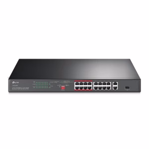 TP-Link TL-SL1218P 16-Port 10/100 Mbps + 2-Port Gigabit Rackmount Switch