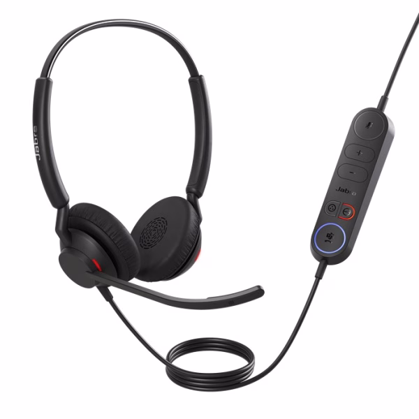 Jabra Engage 40 (Inline Link) MS Teams Dual USB-C/A Corded Headsets