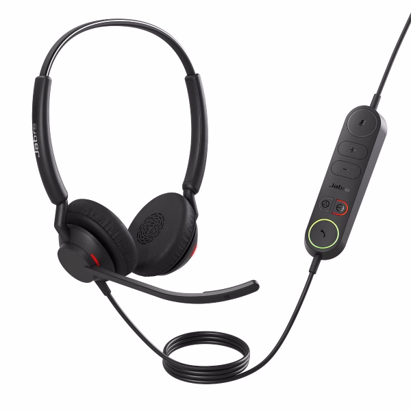 Jabra Engage 40 (Inline Link) UC Dual USB-C/A Corded Headsets
