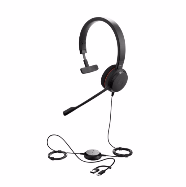Jabra Evolve 20 SE, USB C/A, MS Mono Headset