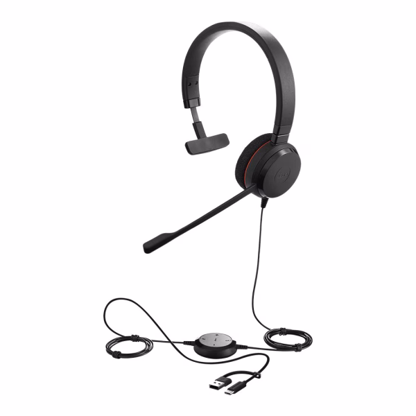 Jabra Evolve 20 SE, USB C/A, UC Mono Headset