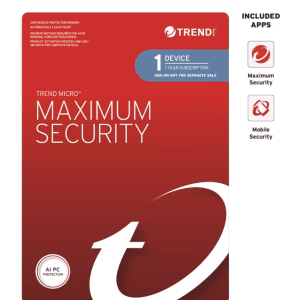 Trend Micro Maximum Security (1 Device) 1 Year Add
