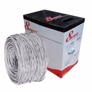 8Ware Cat5E 100m Solid Copper Cable Roll on Box with Dispenser 24AWG 10/100 8-core Oxygen-free Copper 4 Pairs Unshielded White