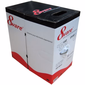 8ware CAT6 UTP Cable 305m Roll - Grey White Full 0