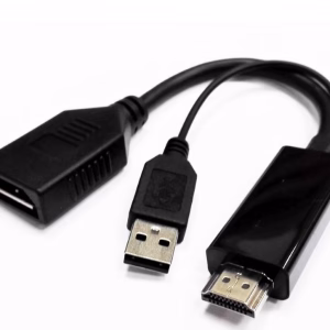 8Ware 4K HDMI to DP DisplayPort Male to Female Active Adapter Converter Cable USB powered