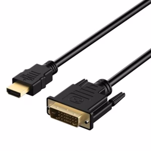 8ware HDMI to DVI-D Adapter Converter Cable 2m - Retail Pack Male to Male 30AWG Gold Plated PVC Jacket for PS4 PS3 Xbox Monitor PC Computer Projector