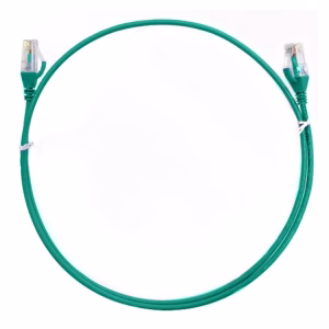 8ware CAT6 Ultra Thin Slim Cable 20m - Green Color Premium RJ45 Ethernet Network LAN UTP Patch Cord 26AWG for Data