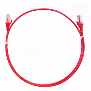 8ware CAT6 Ultra Thin Slim Cable 15m - Red Color Premium RJ45 Ethernet Network LAN UTP Patch Cord 26AWG for Data