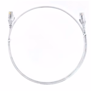 8ware CAT6 Ultra Thin Slim Cable 10m - White Color Premium RJ45 Ethernet Network LAN UTP Patch Cord 26AWG for Data Only