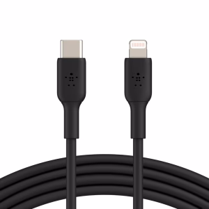 Belkin BoostCharge Lightning to USB-C Cable (1M) - Black (CAA003bt1MBK)