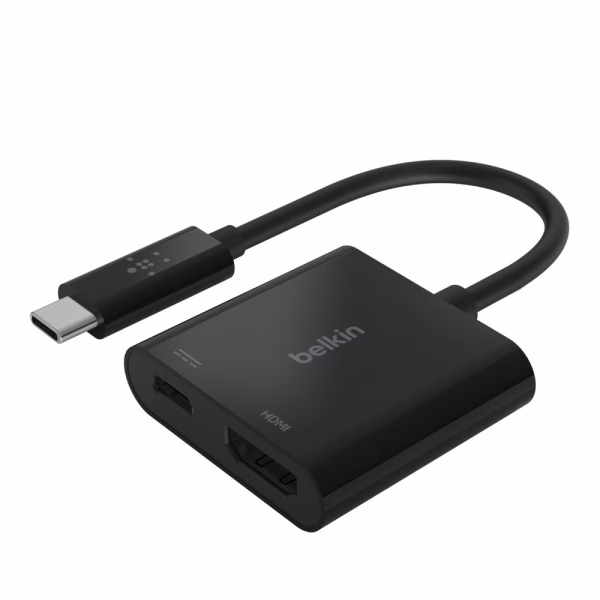 Belkin USB-C to HDMI + Charge Adapter - Black (AVC002btBK)