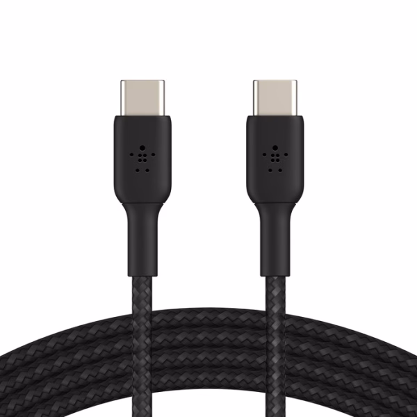 Belkin BoostCharge Braided USB-C to USB-C Cable (0.15M) - White (CAB004bt0MWH)