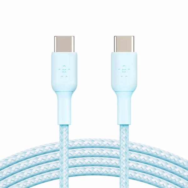 Belkin BoostCharge Braided USB-C to USB-C Cable (1m)- Blue (CAB004bt1MBL)