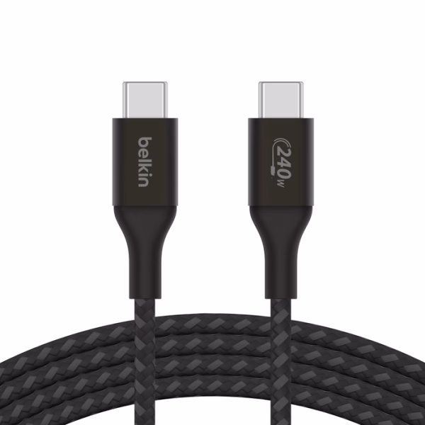 Belkin BoostCharge USB-C to USB-C PD 3.1 Cable (2M) - Black (CAB015bt2Mbk)