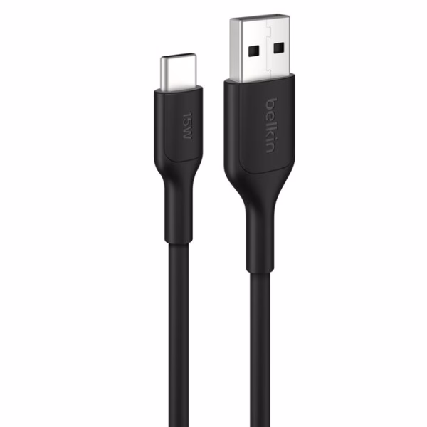 Belkin BoostChargee USB-A to USB-C Cable 15W (2M), Black(CAB021fq2MBK)