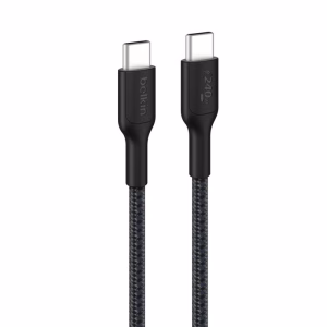 Belkin BoostCharge Pro Braided USB-C to USB-C Cable (1M) - Black (CAB025FQ1MBK)