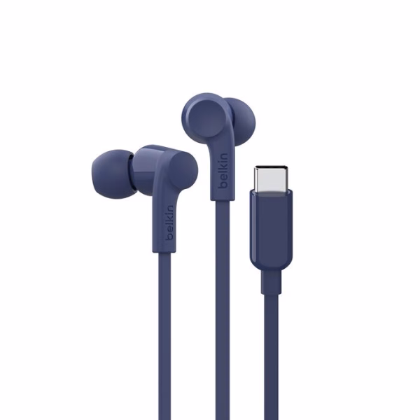 Belkin SoundForm USB-C Wired Headphones With Adjustable Volume Limiter-Blue (G3H0002fqBLV2)