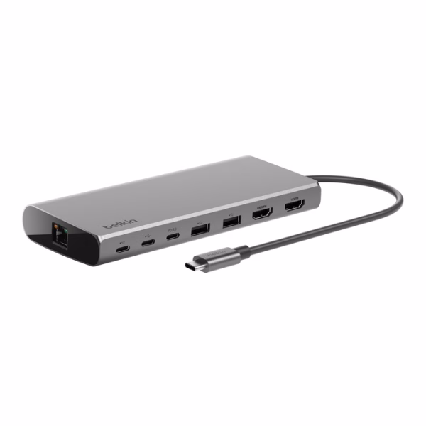 Belkin Connect Universal USB-C 8-in-1 Dual Display Core Hub - Space Grey (INC015btSGY-CZ)