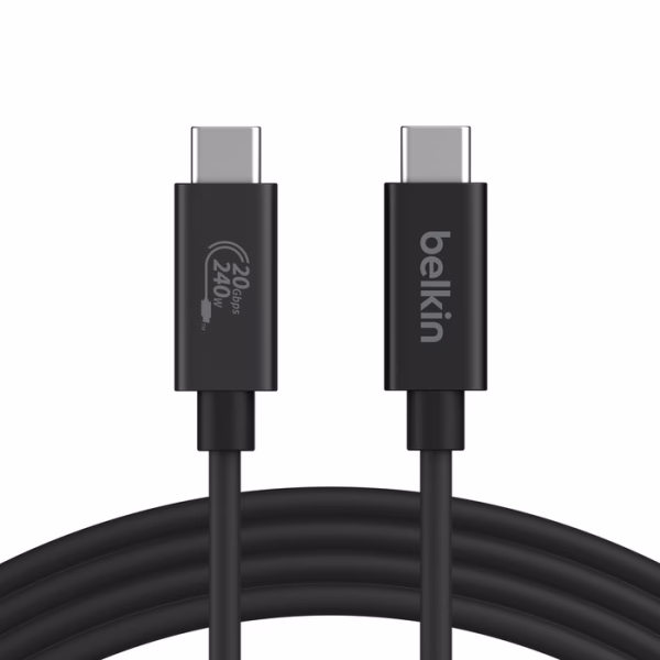 Belkin Connect USB4 USB-C to USB-C Cable (1.2M) - Black (INZ004TT1.2MBK)