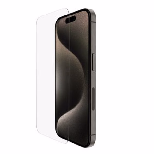 Belkin ScreenForce TemperedGlass Treated Screen Protector for iPhone 15 Pro - Clear (OVA137zz)