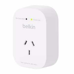 Belkin SurgePro 1-Outlet Surge Protection - White (SRA010AU)