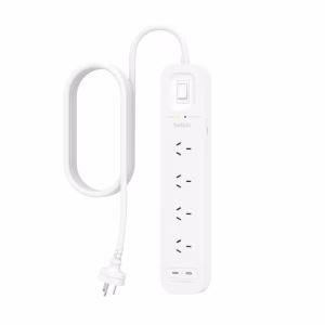 Belkin SurgePro 4-Outlet Surge Protector with Dual USB-C 30W-White(SRB005AU2M)